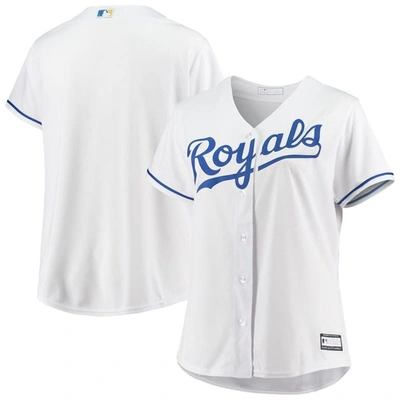 Profile White Kansas City Royals Plus Size Home Replica Team Jersey