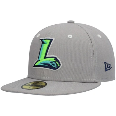New Era Gray Lynchburg Hillcats Authentic Collection Road 59fifty Fitted Hat