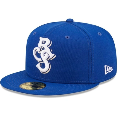 New Era Blue Biloxi Shuckers Authentic Collection 59fifty Fitted Hat