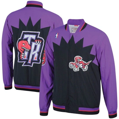 Mitchell & Ness Purple Toronto Raptors Hardwood Classics Authentic Warm-up Full-snap Jacket