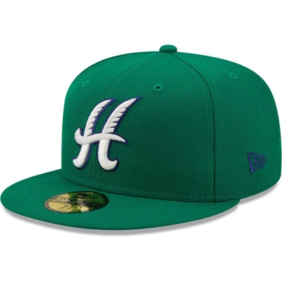 New Era Green Hartford Yard Goats Alternate Logo Authentic Collection 59fifty Fitted Hat