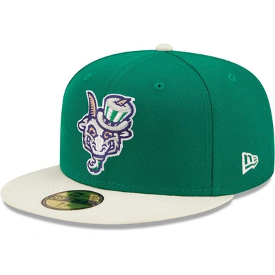 New Era Green Hartford Yard Goats Alternate Logo 3 Authentic Collection 59fifty Fitted Hat