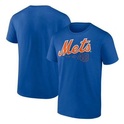 Fanatics Branded Jacob Degrom Royal New York Mets Player Name & Number T-shirt