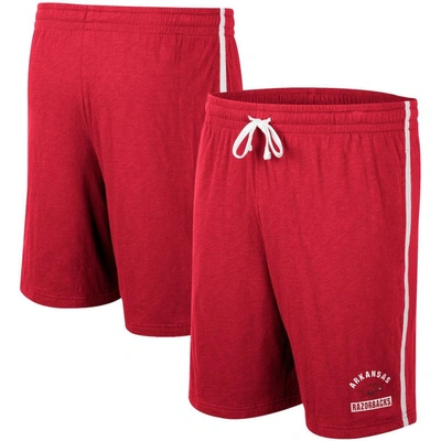 Colosseum Cardinal Arkansas Razorbacks Thunder Slub Shorts