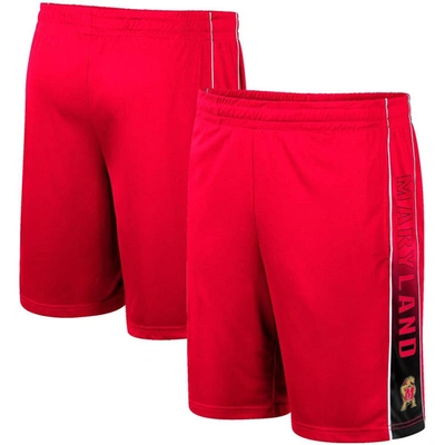 Colosseum Red Maryland Terrapins Lazarus Shorts