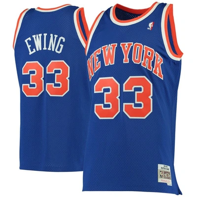 Mitchell & Ness Patrick Ewing Blue New York Knicks 1991/92 Hardwood Classics Swingman Jersey