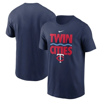 Nike Men's  Navy Minnesota Twins Twin Cities Local Team T-shirt