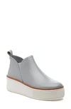 Jslides Mika Leather Slip-on Low Booties In Light Grey