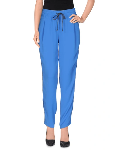 Atos Lombardini Casual Pants In Bright Blue