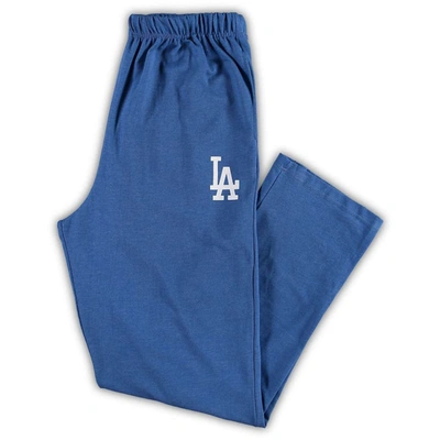 Profile Men's Heathered Royal Los Angeles Dodgers Big And Tall Pajama Pants