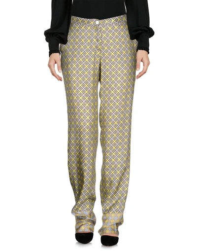 Monocrom Casual Pants In Yellow