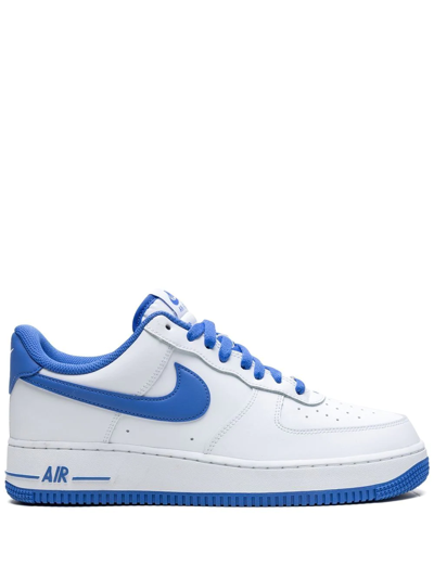 Nike Air Force 1 '07 Sneakers In White/medium Blue