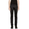 Balmain Biker Slim-fit Skinny Stretch-denim Jeans In Noir/black