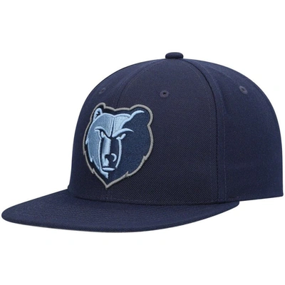 Mitchell & Ness Men's  Navy Memphis Grizzlies Ground 2.0 Snapback Hat