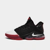 Nike Lebron 19 Low Basketball Shoes In Black/white/univ Red