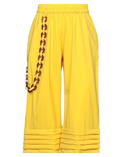 Victoria / Tomas Cropped Pants In Yellow