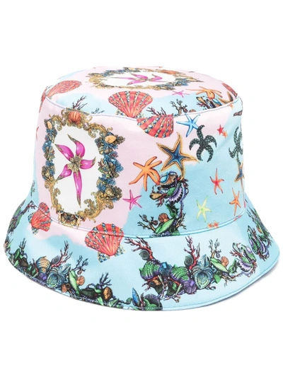 Versace Trã©sor De La Mer Bucket Hat, Female, Print, 59