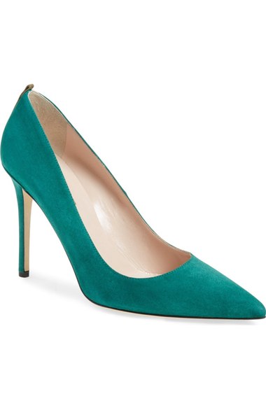 Sjp By Sarah Jessica Parker 'fawn' Pointy Toe Pump (women) In Green ...
