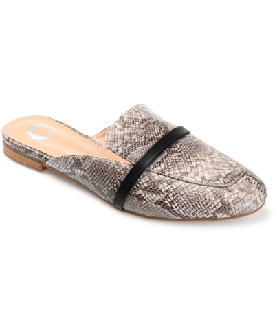 Journee Collection Women's Reneye Slip On Mules In Grey