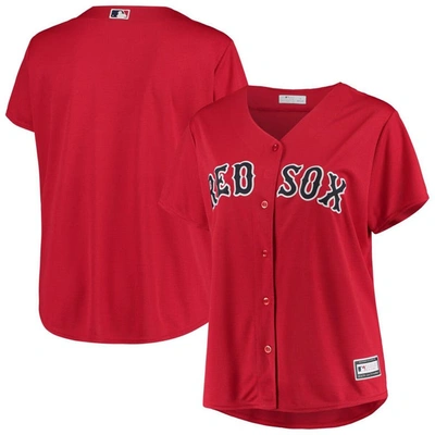 Profile Red Boston Red Sox Plus Size Alternate Replica Team Jersey