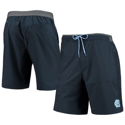 Columbia Heathered Navy North Carolina Tar Heels Twisted Creek Omni-shield Shorts