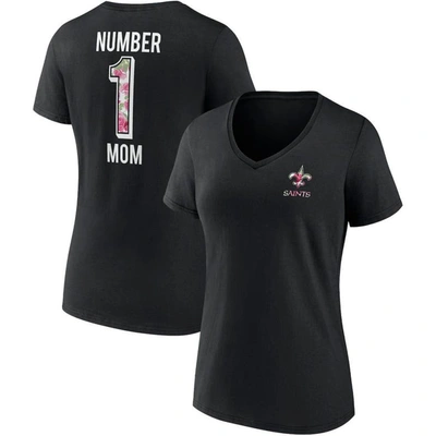 Fanatics Branded Black New Orleans Saints Team Mother's Day V-neck T-shirt