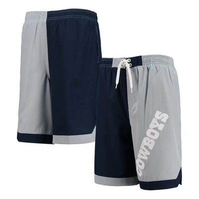 Outerstuff Kids' Big Boys Navy, Silver Dallas Cowboys Conch Bay Board Shorts In Navy,silver