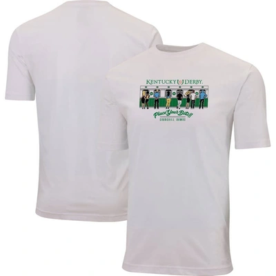 Ahead White Kentucky Derby Place Your Bets Cotton T-shirt