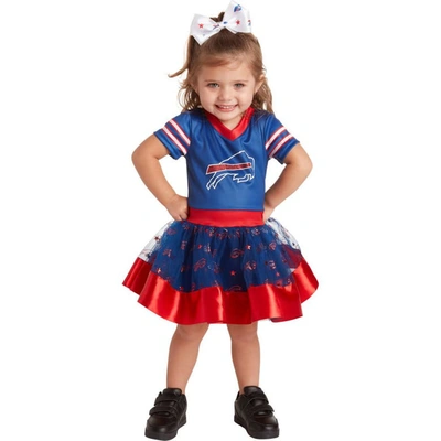 Jerry Leigh Kids' Girls Toddler Royal Buffalo Bills Tutu Tailgate Game Day V-neck Costume