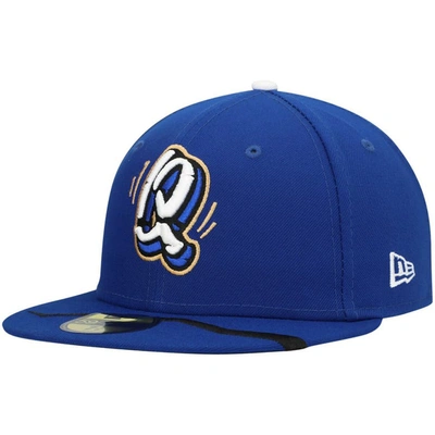 New Era Blue Rancho Cucamonga Quakes Authentic Collection Team Home 59fifty Fitted Hat