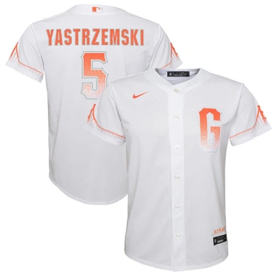 Nike Kids' Youth  Mike Yastrzemski White San Francisco Giants City Connect Replica Player Jersey