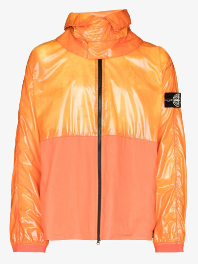 Stone Island Orange Hooded Heat Reactive Jacket