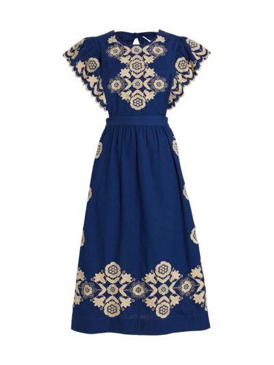 green emerald velvet dress C'era Una Volta - Emmanuelle Dress - Girl - White main image 1