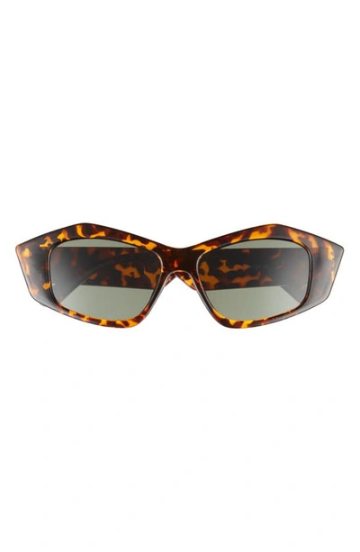 Fifth & Ninth Zaria 55mm Geometric Sunglasses In Torte/ Black