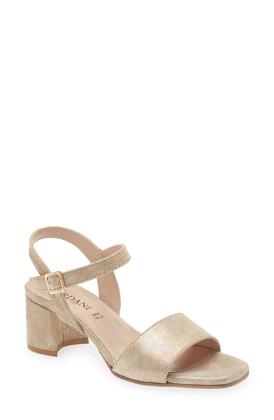 Cordani Irisse Block Heel Sandal In Dusty Gold