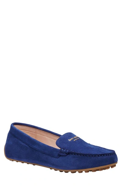 Kate Spade Deck Suede Driver Loafers In Outerspace