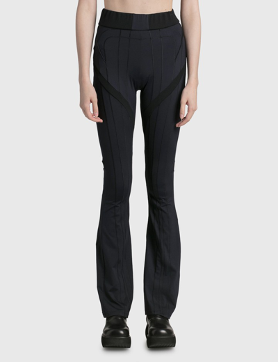 Moncler Genius Moncler 1952 Raised Stitching Flared Track Pants In Black