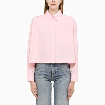 Roberto Collina Pink Crop Shirt