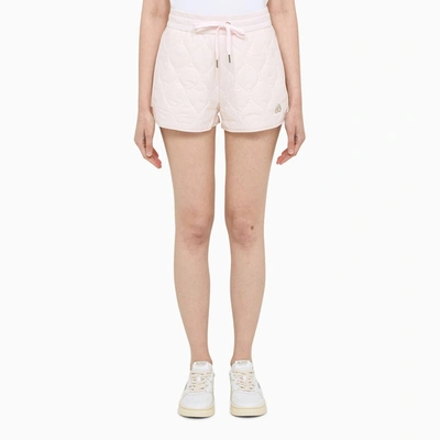 Moose Knuckles Light Pink Quilted Shorts