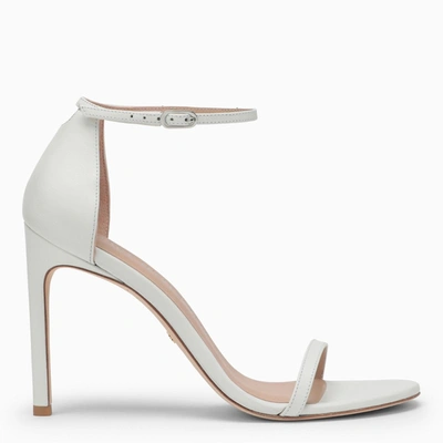 Stuart Weitzman White Leather High Sandals