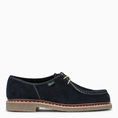 Paraboot Blue Suede Lace-up Derby Shoes In Brown