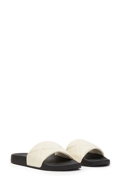 Allsaints Bell Slide Sandal In Cream White