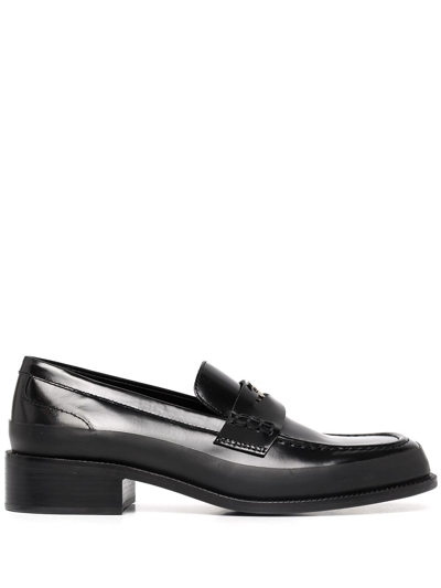 Misbhv The Brutalist 31mm Leather Loafers In Black