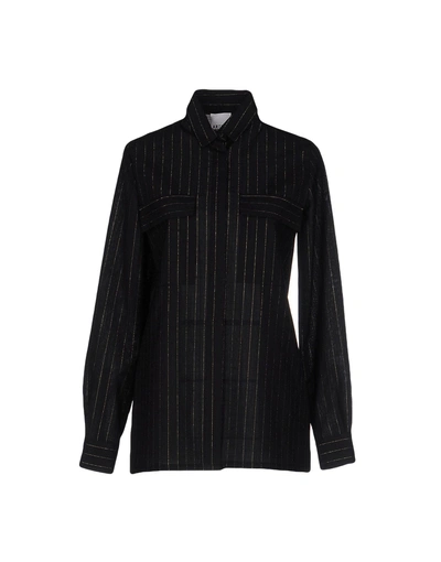 Arthur Arbesser Striped Shirt In Black