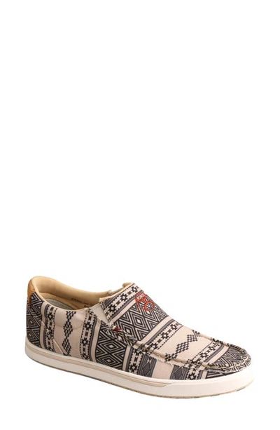 Twisted X Hooey Loper Slip-on Sneaker In Taupe Black