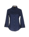 Aquascutum Shirts In Dark Blue