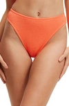 Good American Always Fits Good Waist Bikini Bottoms In Hot Coral001