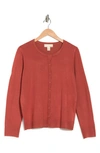 By Design Lightweight Garden Cardigan In Hot Sauce