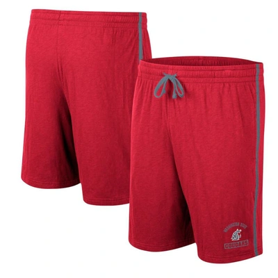 Colosseum Crimson Washington State Cougars Thunder Slub Shorts