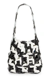 Sc103 Black & White Links Shoulder Bag In Piano